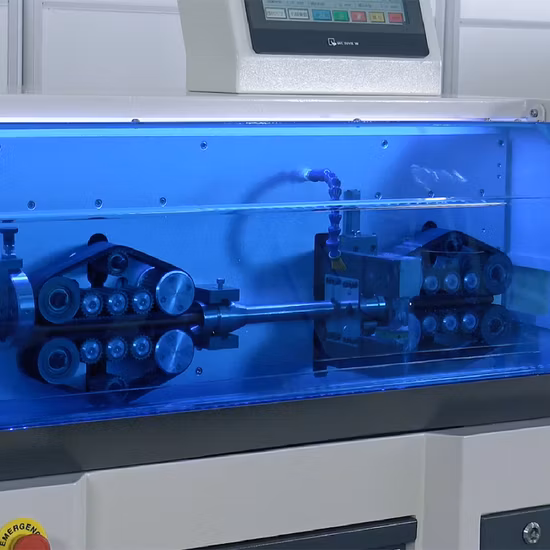 Компьютеризированный станок для резки и зачистки проволоки New Energy с одним намоточным блоком сечением 70 мм2